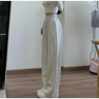 Quần Nỉ Nữ Ống Rộng Hottrend Kèm Dây Rút Chất Nỉ Dầy Dặn Mềm Mại Lưng Chun Co Giãn Lên Form Xinh MA366