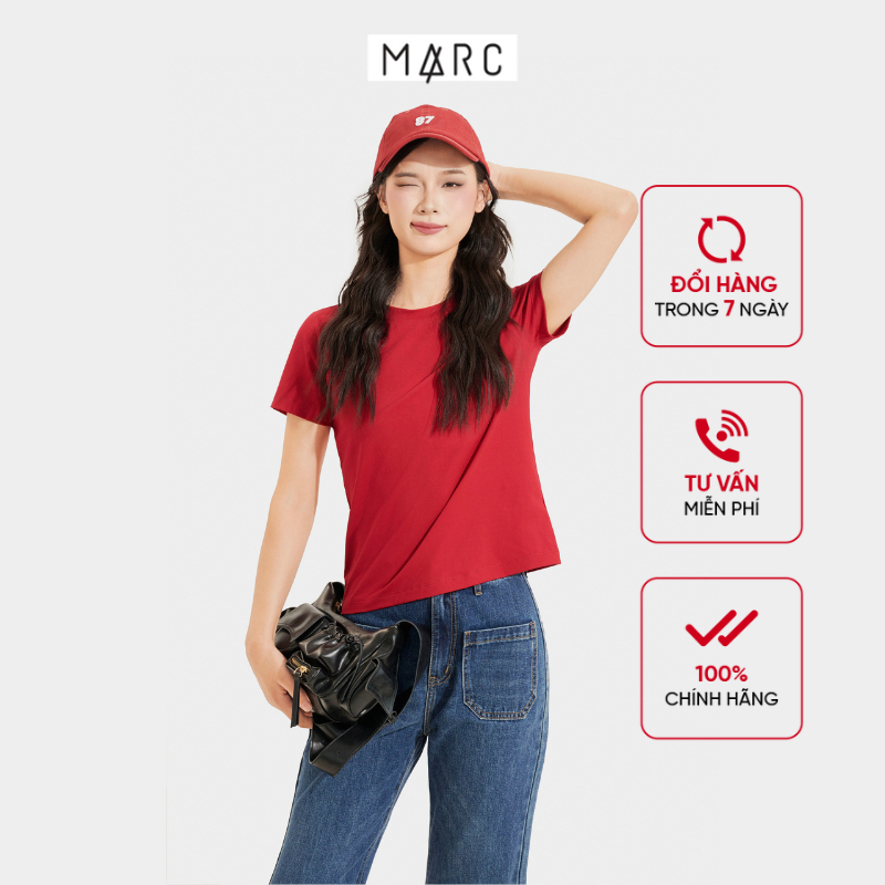 Ảnh Áo thun nữ MARC FASHION tay ngắn basic CBGN068822 1