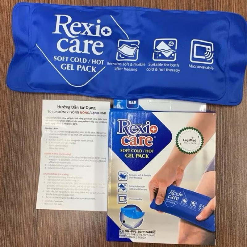 Túi chườm vi sóng nóng lạnh R&R RexiCare L (gel) cỡ lớn 31 cm x 17 cm, cỡ nhỏ 28x12cm