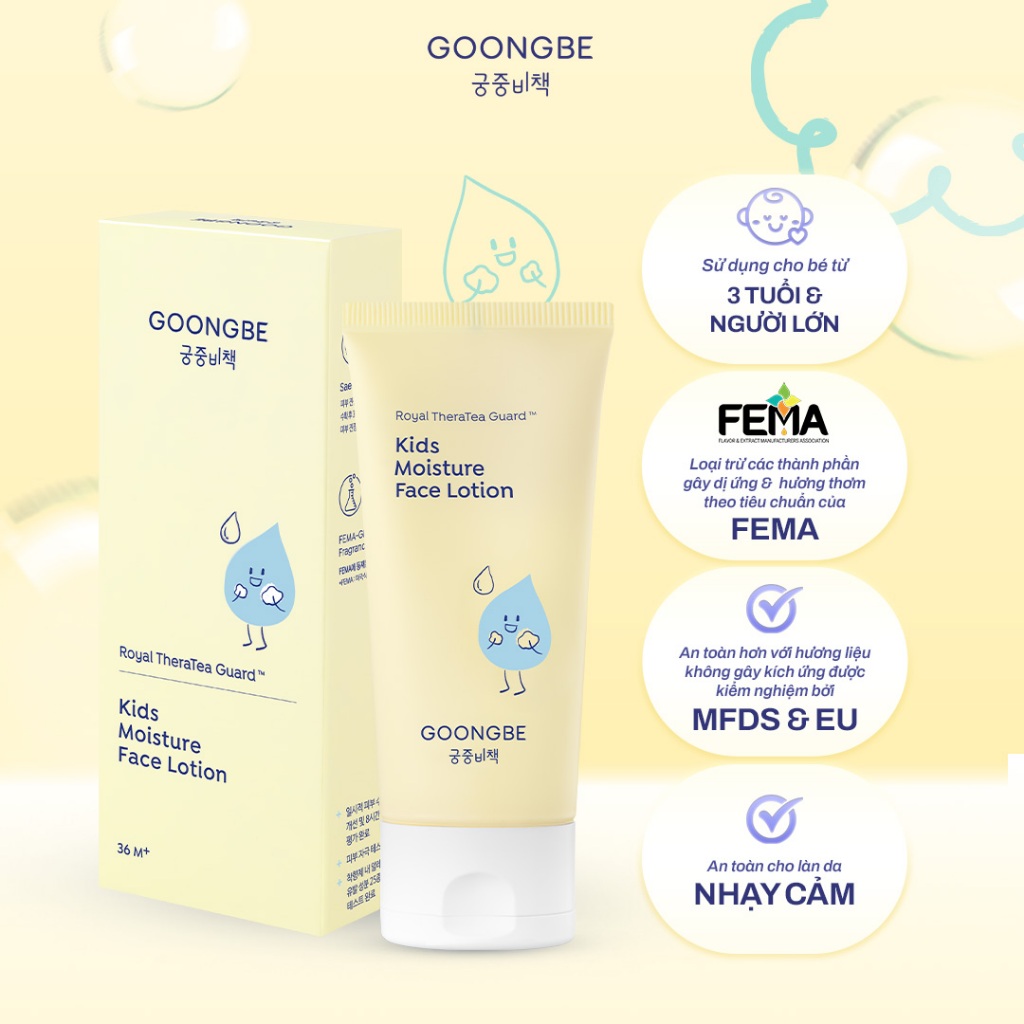 Ảnh Kem Dưỡng Ẩm Da Mặt Dạng Lotion Dành Cho Bé GOONGBE  Kids Moisture Face Lotion 8ml 1