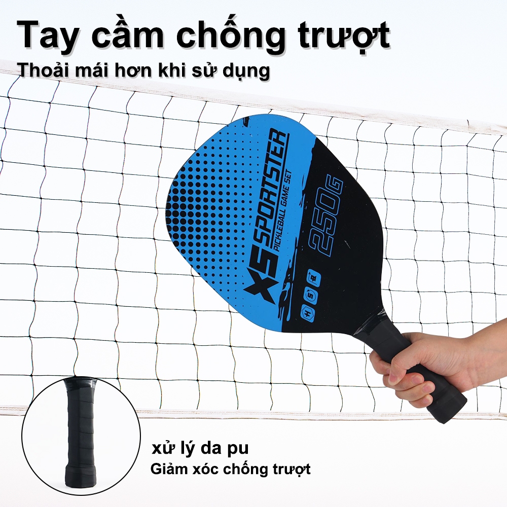 Ảnh OneTwoFit Bộ 2 pickleball Vợt Và 4 Quả Bóng Kèm túi đựng Bộ Vợt Tập thể dục cho mọi người 4