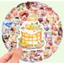 Set 60 Sticker Bánh Trà Chiều Chống Nước Dán Laptop Vali Mũ Bảo Hiểm Sổ Tay