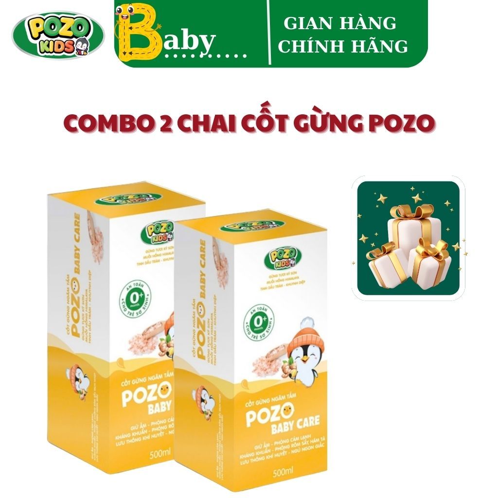 Ảnh Nước Cốt Gừng Pozokid Giữ Ấm Cho Bé COMBO 2 HỘP TIẾT KIỆM 1