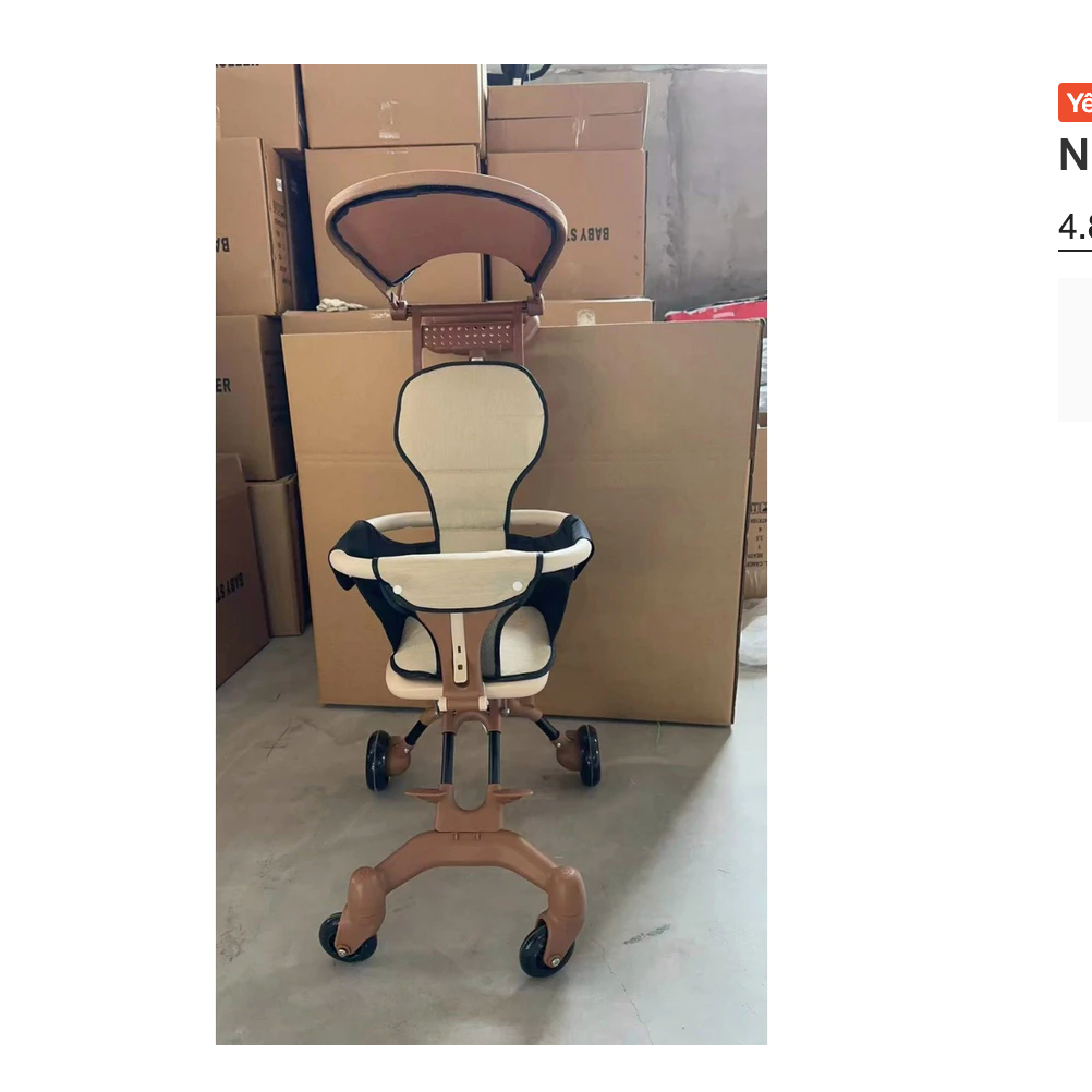 Xe Đẩy Cho Bé, Xe Đẩy Gấp Gọn Em Bé Đi Du Lịch Siêu Gọn Nhẹ