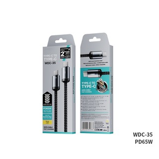 Cáp sạc nhanh 35W - 65W bọc dù chống đứt WDC-33,WDC35, WDC-32i