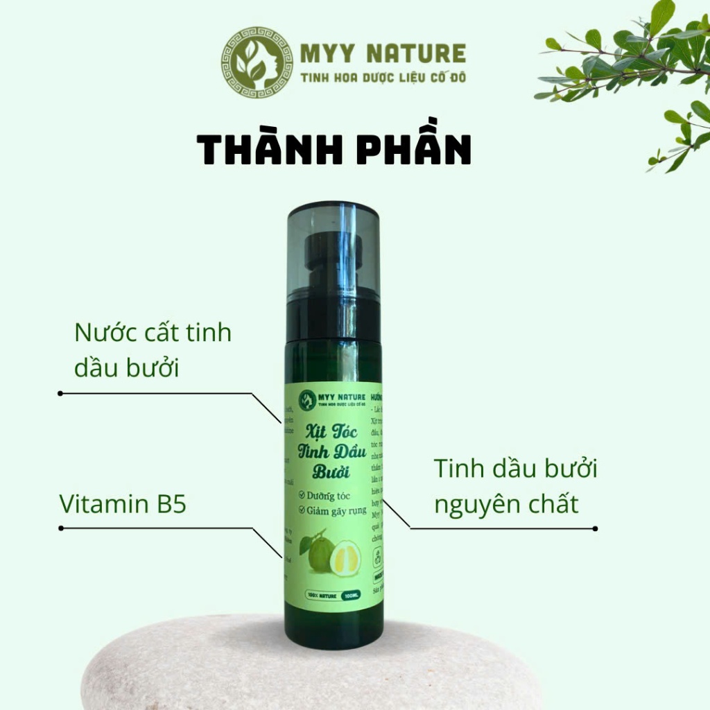 Xịt Tóc Tinh Dầu Bưởi MYY NATURE - Dưỡng Tóc, Ngăn Rụng Tóc, Kích Thích Mọc Tóc Hiệu Quả
