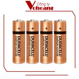 Vỉ 4 pin tiểu AA Duracell Alkaline Everyday chính hãng