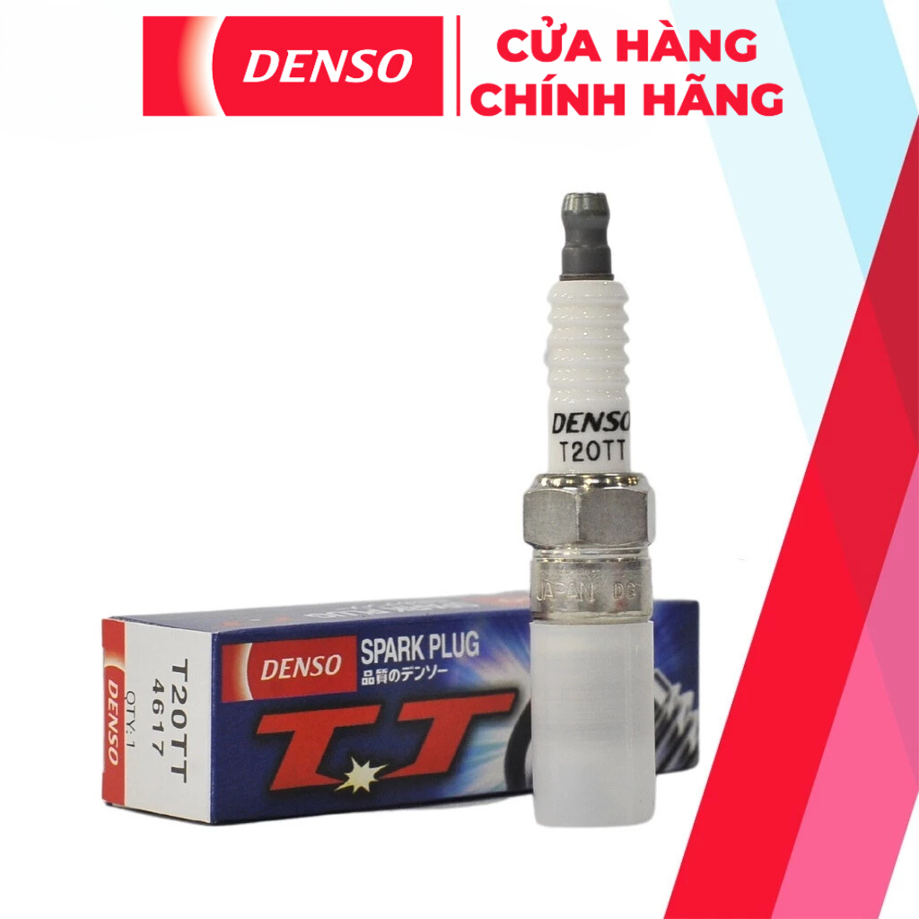 Bugi Ô Tô T20TT DENSO Tiêu Chuẩn, Điện Cực Niken, Hai Đầu Đánh Lửa ...