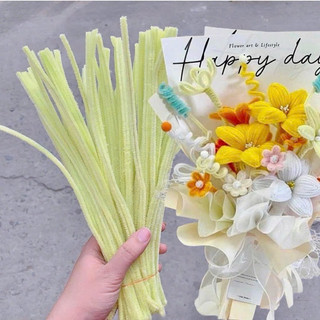 Kẽm Nhung Dày Mịn 7-8mm Làm Hoa Handmade DIY, Cây Thông, Đồ Trang Trí DIY ( Bó 100 Sợi )