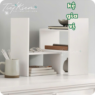 Kệ decor bàn học, bàn làm việc gỗ {TẶNG Tua Vít} Nội Thất Tiết Kiệm KGV119