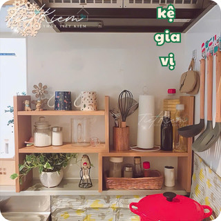 Kệ decor bàn học, bàn làm việc gỗ {TẶNG Tua Vít} Nội Thất Tiết Kiệm KGV119