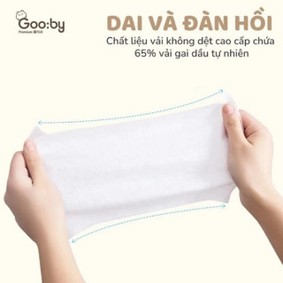 Khăn ướt, giấy ướt em bé Gooby Premium 100 tờ/60 tờ cao cấp, không cồn, không parabens, mềm mịn