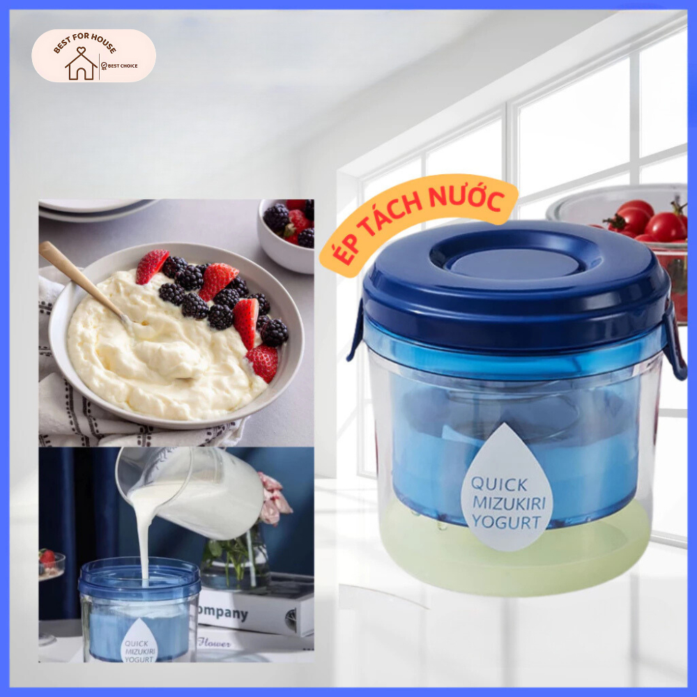 Bộ lọc sữa chua Hy Lạp lò xo 304 không gỉ tách váng nhanh, cốc làm sữa ...
