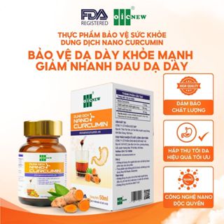 Dung Dịch Nano Curcumin OIC NEW 50ml Giảm Đau Dạ Dày Cải Thiện Tiêu Hóa
