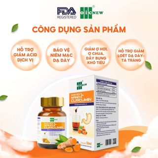 Dung Dịch Nano Curcumin OIC NEW 50ml Giảm Đau Dạ Dày Cải Thiện Tiêu Hóa