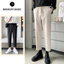 Quần âu nam cạp chun ống suông Unisex, quần baggy nam co giãn ống rộng phong cách Ulzzang Hàn Quốc 6509