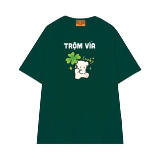 Áo Thun Hài Hước NGỐ TEE Trộm Vía Form Unisex Cho Nam Nữ Vải Cotton Thoáng Mát