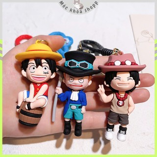 Móc Khóa One Piece – Luffy, Zoro, Chopper, Usopp, Sabo, Ace,Phụ Kiện Anime Dễ Thương Cho Fan Hải Tặc