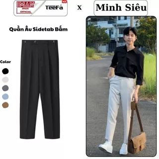 Quần Âu Nam Sidetab (40-80kg) Teefa Việt Nam, Vải Tuyết Hàn 5 Màu Sang Trọng, Form Baggy, Dễ Phối Đồ
