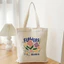 Túi tote vải canvas Flower túi đeo vai đi học đi chơi thời trang hàn quốc đựng vừa A4 kích thước 35x40cm tota1007