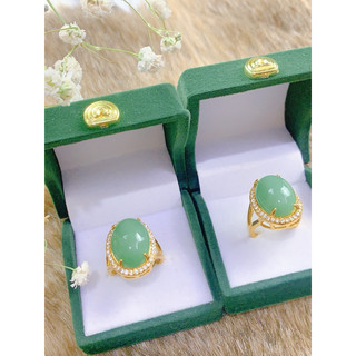 các mẫu nhẫn đá màu xanh ngọc cẩm thạch mạ vàng 18 ca siêu sang dành cho nữ Các mẫu nhẫn đá màu xanh ngọc cẩm thạch .