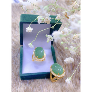 các mẫu nhẫn đá màu xanh ngọc cẩm thạch mạ vàng 18 ca siêu sang dành cho nữ Các mẫu nhẫn đá màu xanh ngọc cẩm thạch .