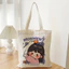 Túi tote vải canvas em bé vịt túi đeo vai đi học đi chơi thời trang hàn quốc đựng vừa A4 kích thước 35x40cm tota1018