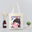 Túi tote vải canvas em bé vịt túi đeo vai đi học đi chơi thời trang hàn quốc đựng vừa A4 kích thước 35x40cm tota1018