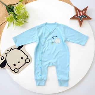 (Mua 2 tặng 1) Body dài thu đông bé trai sơ sinh Bunnybaby size 4-10kg