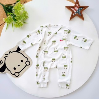 (Mua 2 tặng 1) Body dài thu đông bé trai sơ sinh Bunnybaby size 4-10kg