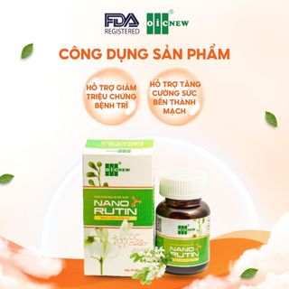 Thực Phẩm Bảo Vệ Sức Khỏe Viên Nang Nano Rutin OIC NEW Giảm Suy Giãn Tĩnh Mạch Giảm Trĩ Lọ 60 Viên