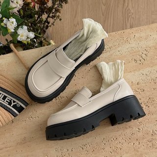 (Lùi 1 size) Giày đốc nữ độn đế hách dáng chất da mềm - Giày oxford nữ dễ phối đồ cao cấp Đốc 7p