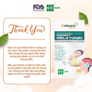 Thực Phẩm Bảo Vệ Sức Khỏe Viên Nang Nano Melatonin OIC NEW Giảm Căng Thẳng Cải Thiện Mất Ngủ Giúp Ngủ Ngon Lọ 30 Viên
