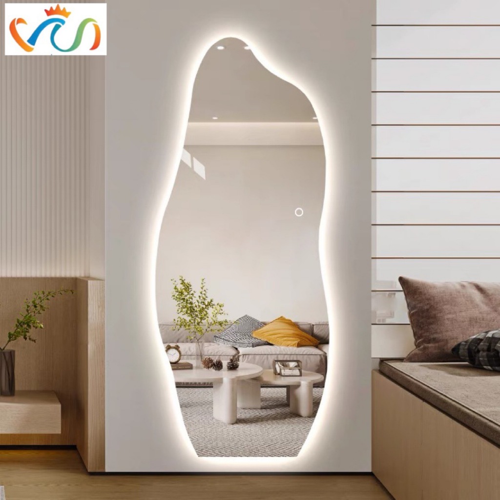 Ảnh Gương toàn thân decor VUADECOR led cảm ứng, kích thước 50x150cm (Full phụ kiện) 4