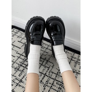 (Lùi 1 size) Giày đốc nữ độn đế hách dáng chất da mềm - Giày oxford nữ dễ phối đồ cao cấp Đốc 7p