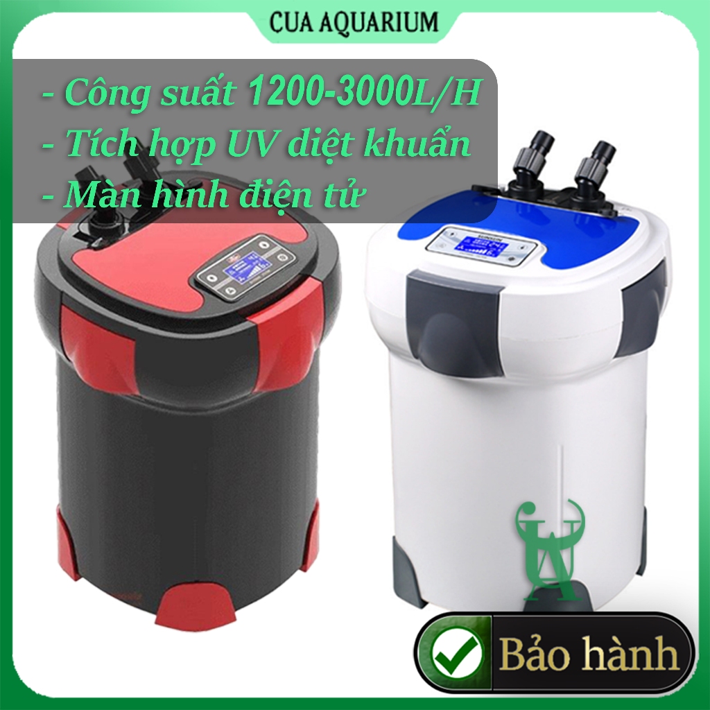 Lọc thùng SUNSUN HW-3000 ZW-3000 tích hợp UV cho bể cá hồ thủy sinh ...