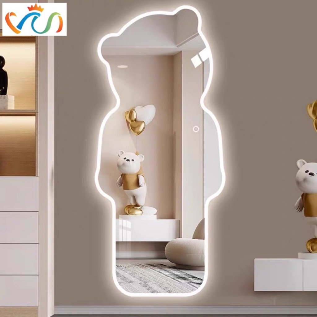 Ảnh Gương toàn thân decor VUADECOR led cảm ứng, kích thước 50x150cm (Full phụ kiện) 1