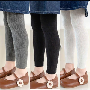 Quần tất cho bé gái,quần legging len mỏng cho bé chất liệu len dệt kim co giãn tốt từ 0-5 tuổi (9-18kg)