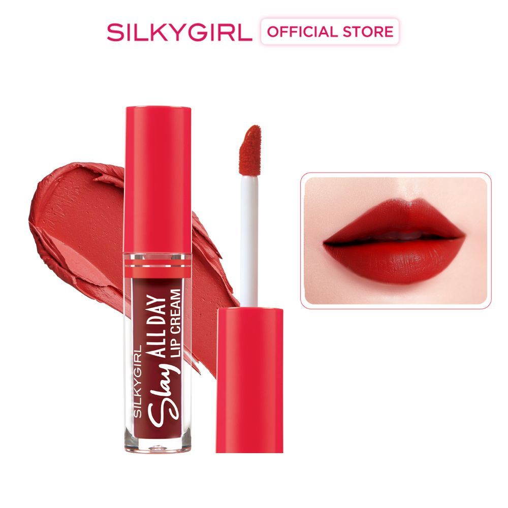 Ảnh Son Kem Lì Silkygirl Slay All Day Lip Cream 2ml 1