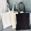 Túi vải tote nữ Canvas trơn màu kem Không khóa kéo kích thước 35x40cm SỈ TÚI TOTE