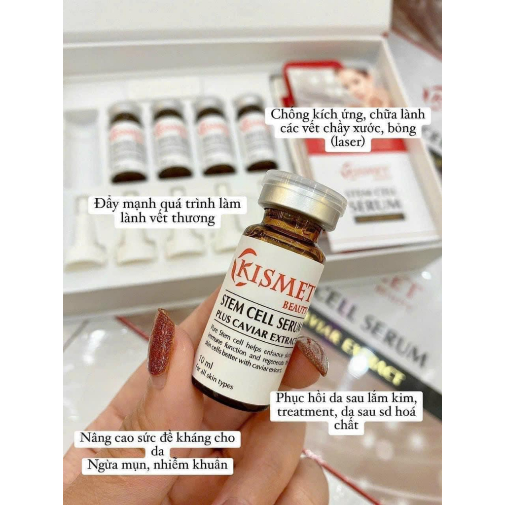 [cty] 1 lọ Tế Bào Gốc Phục Hồi Kitmes - Stem cell serum Kismet 10ml ...