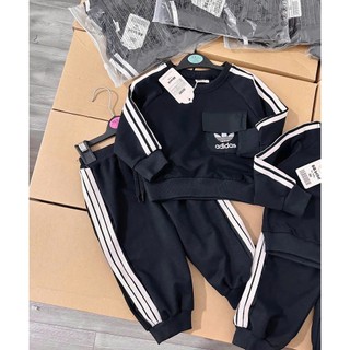 Bộ Áo khoác+Quần_Set A.didas bé trai bé gái phối túi vải gió (Shop yêu thích)