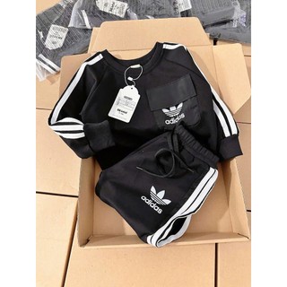 Bộ Áo khoác+Quần_Set A.didas bé trai bé gái phối túi vải gió (Shop yêu thích)