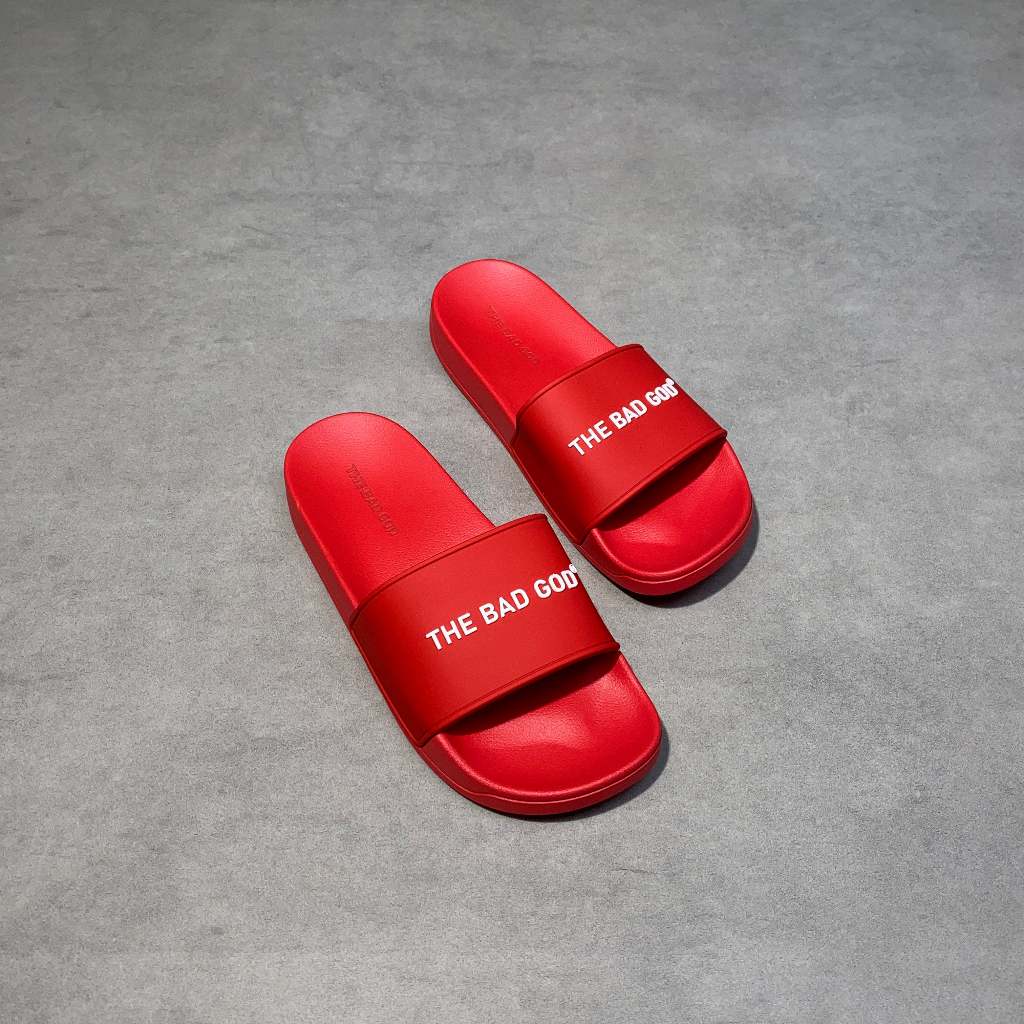 Dép Quai Ngang Nam Nữ The Bad God Basic X01 Chữ Trắng Đế PVC Êm Chống Trơn Dép Slipper Local Brand Unisex | BigBuy360 - bigbuy360.vn