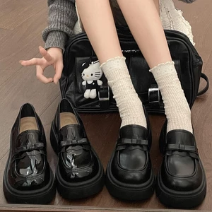 Giày đốc nữ da mềm thời trang hottrend chất nhẹ êm, loafer nữ đế cao 5cm tôn dáng