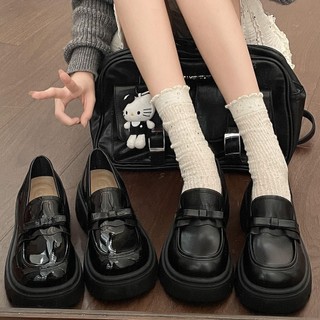 (Lùi 1sz) Giày đốc nữ da mềm thời trang hottrend chất nhẹ êm, loafer nữ đế cao 5cm tôn dáng