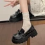 Giày đốc nữ da mềm thời trang hottrend chất nhẹ êm, loafer nữ đế cao 5cm tôn dáng