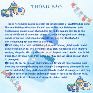 Kem dưỡng da toàn thân cho da chàm thể tạng Mustela STELATOPIA+ LIPID-REPLENIISHING 20ML