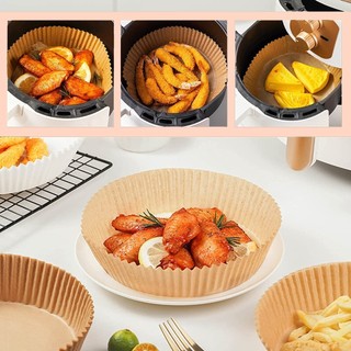 Set 50 Miếng Giấy Nến Lót Nồi Chiên Không Dầu - Giảm Thiểu Tối Đa Dầu Mỡ Bám Vào Nồi Chiên Có Hộp
