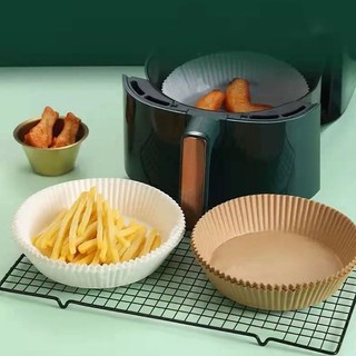 Set 50 Miếng Giấy Nến Lót Nồi Chiên Không Dầu - Giảm Thiểu Tối Đa Dầu Mỡ Bám Vào Nồi Chiên Có Hộp